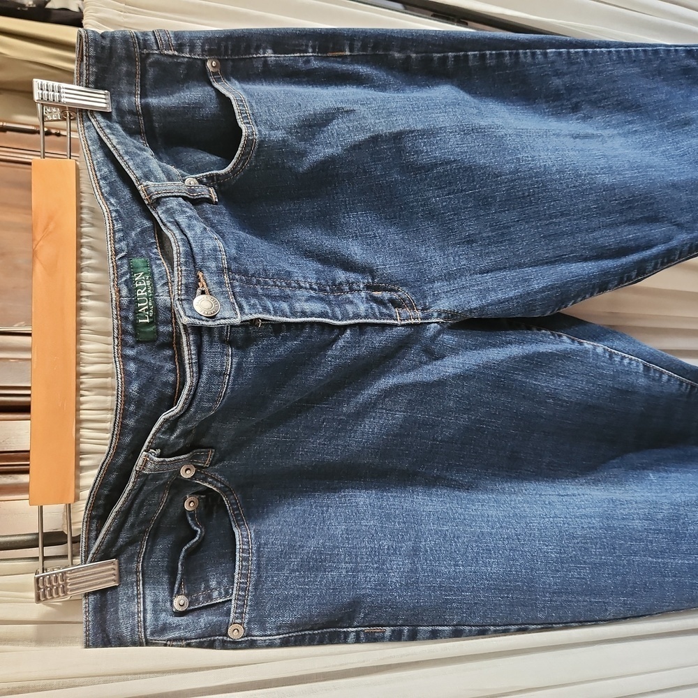 Lauren Ralph  blue jeans size 16 - Picture 2 of 6